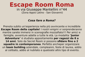 escape room roma